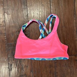 Girls Ivivva/Lululemon Size 8. reversible energy sports bra $25.